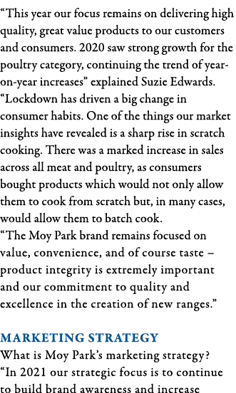  This year our focus remains on delivering high quality, great value products to our customers and consumers  2020 sa   