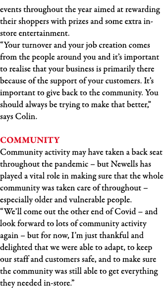 events throughout the year aimed at rewarding their shoppers with prizes and some extra in-store entertainment   Your   