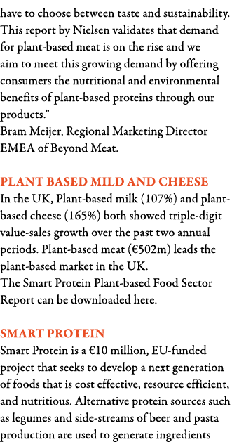 have to choose between taste and sustainability  This report by Nielsen validates that demand for plant-based meat is   