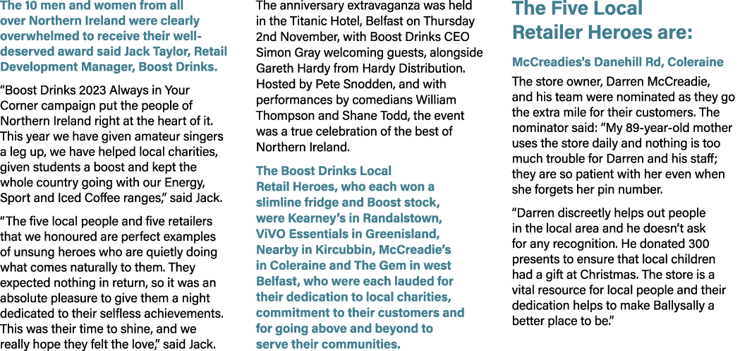 The 10 men and women from all over Northern Ireland were clearly overwhelmed to receive their well deserved award sai...