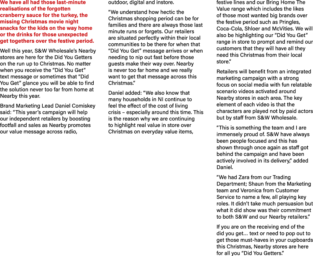 We have all had those last minute realisations of the forgotten cranberry sauce for the turkey, the missing Christmas...