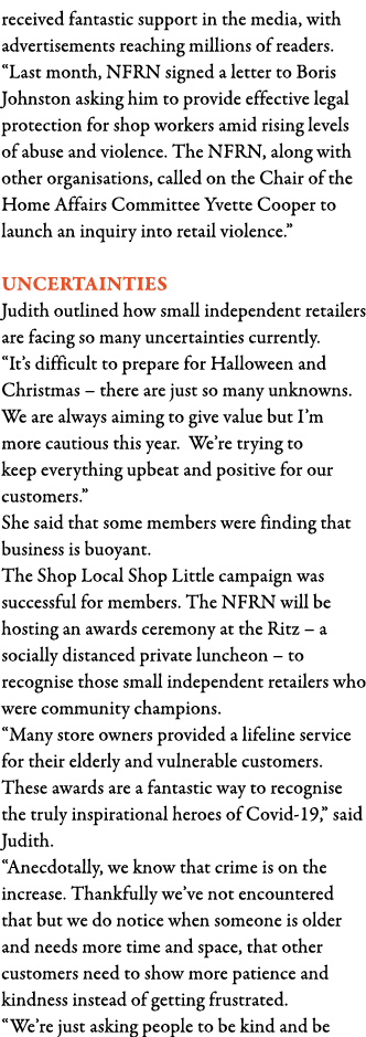 received fantastic support in the media, with advertisements reaching millions of readers   Last month, NFRN signed a   