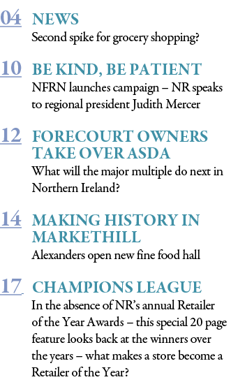 04 News Second spike for grocery shopping  10 Be Kind, Be Patient NFRN launches campaign   NR speaks to regional pres   