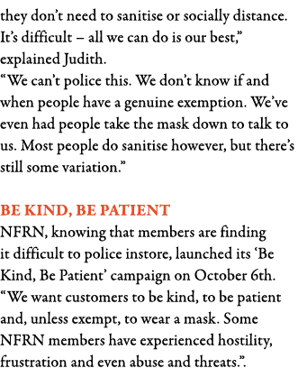 they don t need to sanitise or socially distance  It s difficult   all we can do is our best,  explained Judith   We    