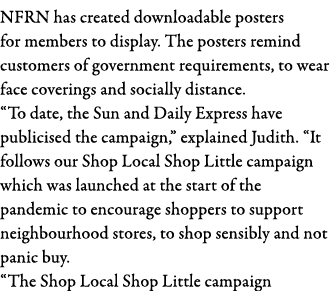 NFRN has created downloadable posters for members to display  The posters remind customers of government requirements   