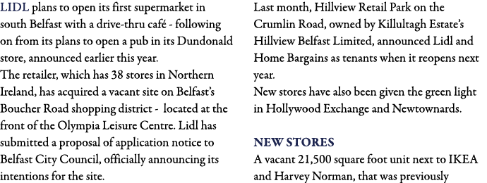 LIDL plans to open its first supermarket in south Belfast with a drive-thru café - following on from its plans to ope   