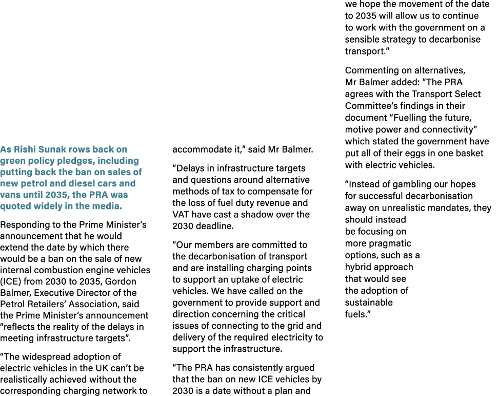 As Rishi Sunak rows back on green policy pledges, including putting back the ban on sales of new petrol and diesel ca...