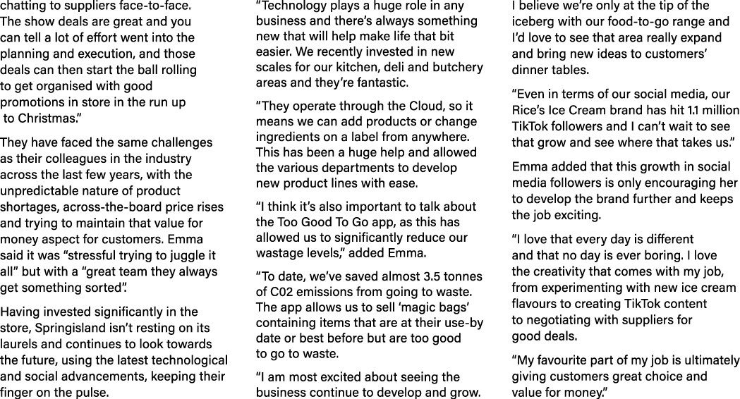 chatting to suppliers face to face. The show deals are great and you can tell a lot of effort went into the planning ...