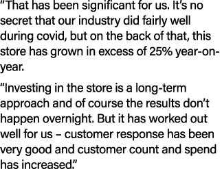 “That has been significant for us. It’s no secret that our industry did fairly well during covid, but on the back of ...