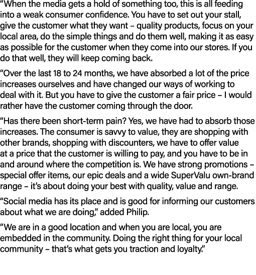 “When the media gets a hold of something too, this is all feeding into a weak consumer confidence. You have to set ou...