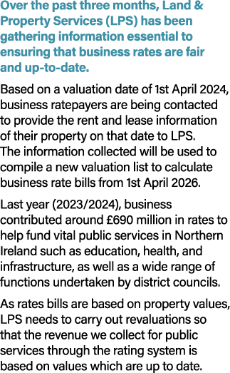 Over the past three months, Land & Property Services (LPS) has been gathering information essential to ensuring that ...