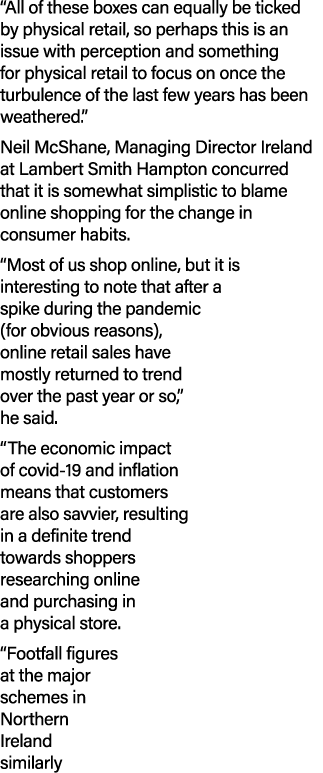 “All of these boxes can equally be ticked by physical retail, so perhaps this is an issue with perception and somethi...
