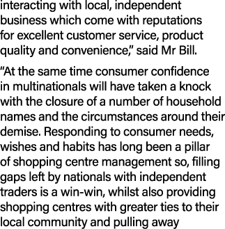 interacting with local, independent business which come with reputations for excellent customer service, product qual...