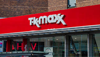 Belfast, UK- Feb 19, 2022: TK Maxx in Belfast Northern Ireland.