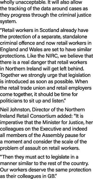 wholly unacceptable. It will also allow the tracking of the data around cases as they progress through the criminal j...
