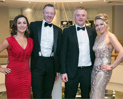 Suzanne Gallagher and Darren Murray with Richard and Trudy McCrea,