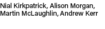 Nial Kirkpatrick, Alison Morgan, Martin McLaughlin, Andrew Kerr