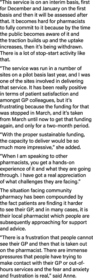 “This service is on an interim basis, first for December and January on the first basis and then it will be assessed ...