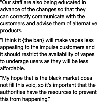 “Our staff are also being educated in advance of the changes so that they can correctly communicate with the customer...