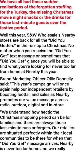 We have all had those sudden realisations of the forgotten stuffing for the Turkey, the missing Christmas movie night...
