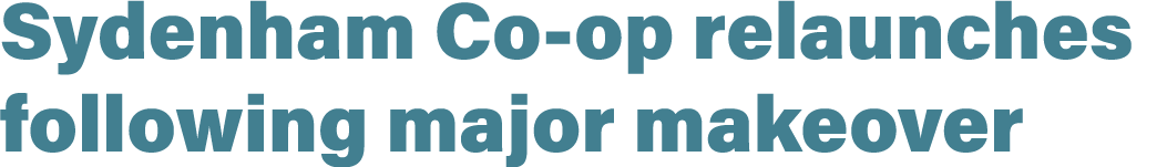 Sydenham Co op relaunches following major makeover