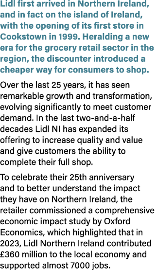 Lidl first arrived in Northern Ireland, and in fact on the island of Ireland, with the opening of its first store in ...