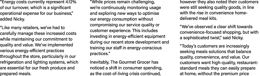 “Energy costs currently represent 4.12% of our turnover, which is a significant operational expense for our business,...