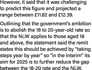 However, it said that it was challenging to predict this figure and projected a range between £11.82 and £12.39. Outl...