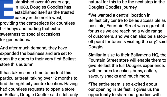 Established over 40 years ago, in 1983, Dougies Goodies has established itself as the trusted bakery in the north wes...