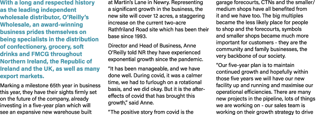 With a long and respected history as the leading independent wholesale distributor, O’Reilly’s Wholesale, an award wi...