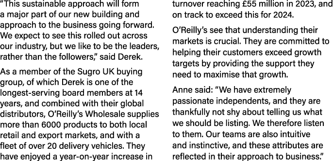 “This sustainable approach will form a major part of our new building and approach to the business going forward. We ...