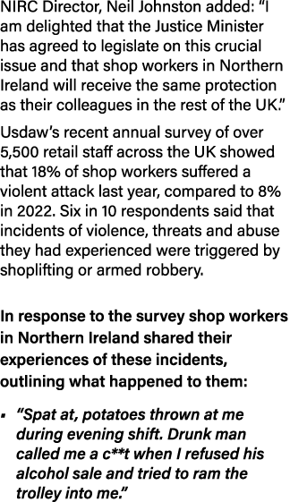 NIRC Director, Neil Johnston added: “I am delighted that the Justice Minister has agreed to legislate on this crucial...