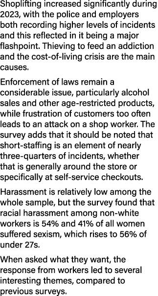 Shoplifting increased significantly during 2023, with the police and employers both recording higher levels of incide...