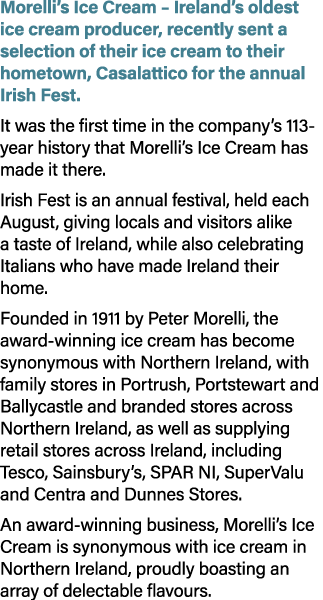 Morelli’s Ice Cream – Ireland’s oldest ice cream producer, recently sent a selection of their ice cream to their home...