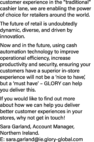 customer experience in the “traditional” cashier lane, we are enabling the power of choice for retailers around the w...