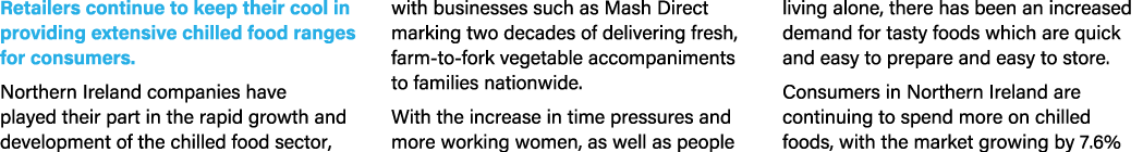 Retailers continue to keep their cool in providing extensive chilled food ranges for consumers. Northern Ireland comp...