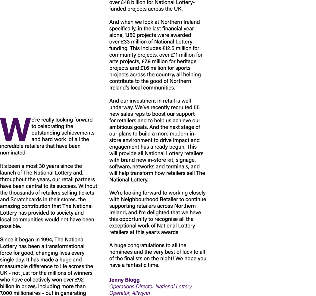  We're really looking forward to celebrating the outstanding achievements and hard work of all the incredible retaile...