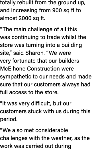 totally rebuilt from the ground up, and increasing from 900 sq ft to almost 2000 sq ft. “The main challenge of all th...