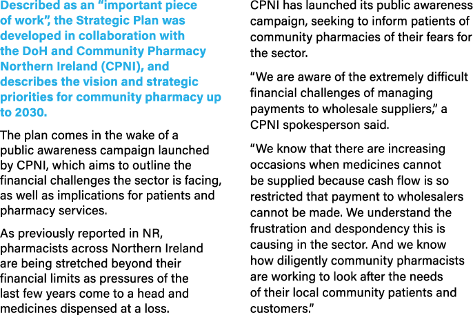 Described as an “important piece of work”, the Strategic Plan was developed in collaboration with the DoH and Communi...