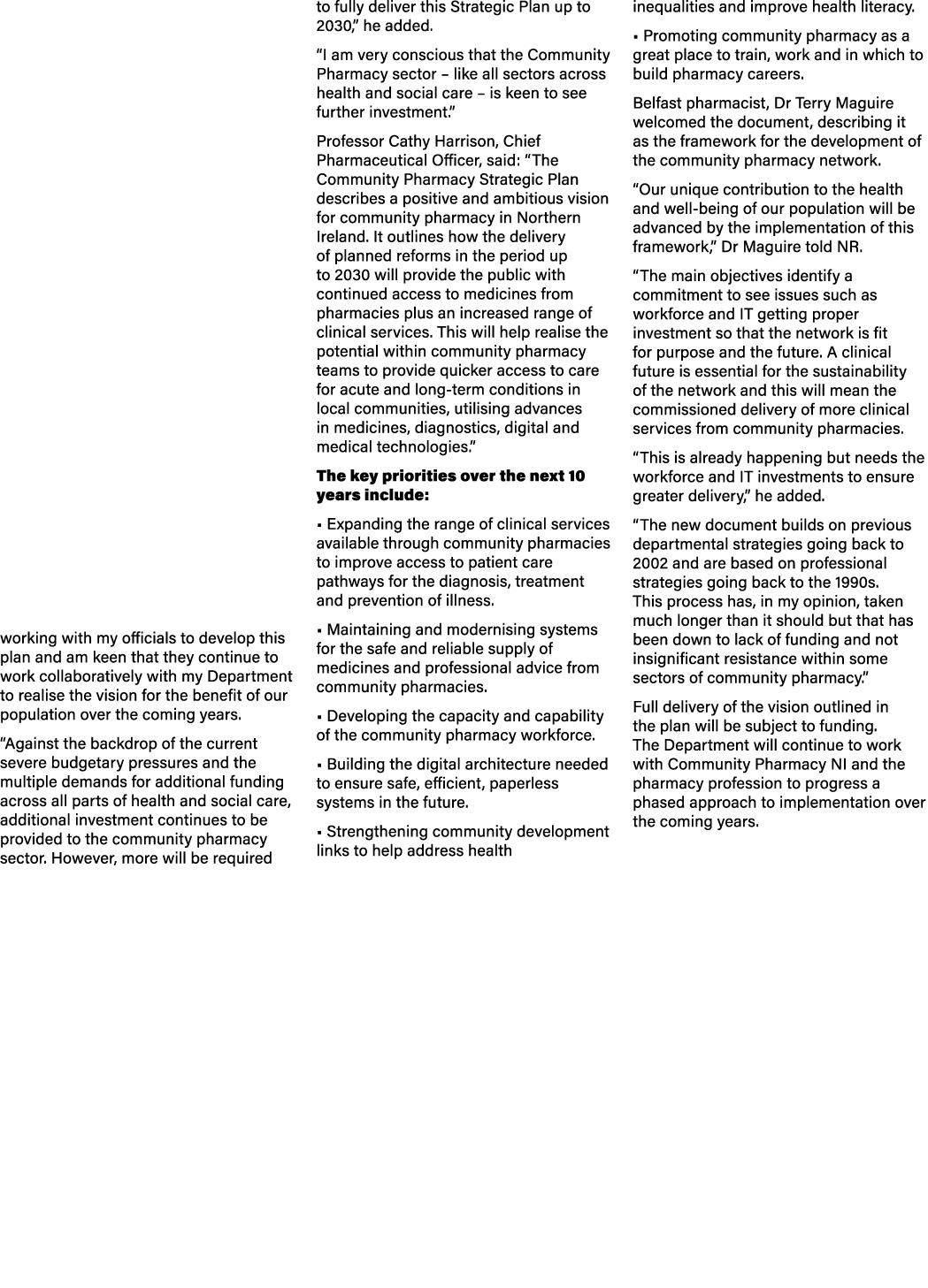 working with my officials to develop this plan and am keen that they continue to work collaboratively with my Departm...