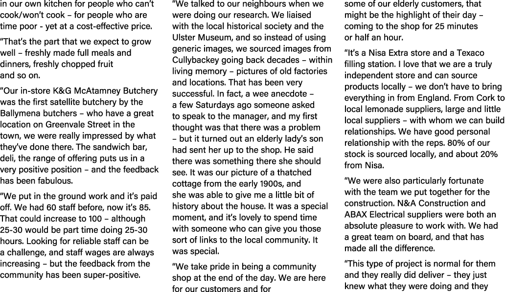 in our own kitchen for people who can’t cook/won’t cook – for people who are time poor yet at a cost effective price....