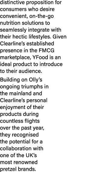 distinctive proposition for consumers who desire convenient, on the go nutrition solutions to seamlessly integrate wi...