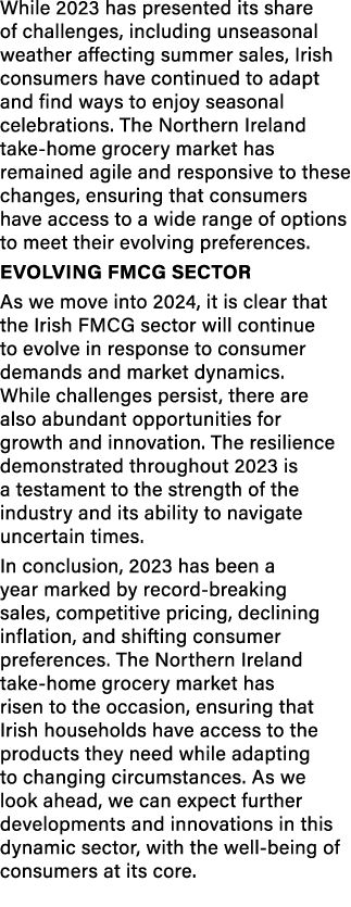 While 2023 has presented its share of challenges, including unseasonal weather affecting summer sales, Irish consumer...
