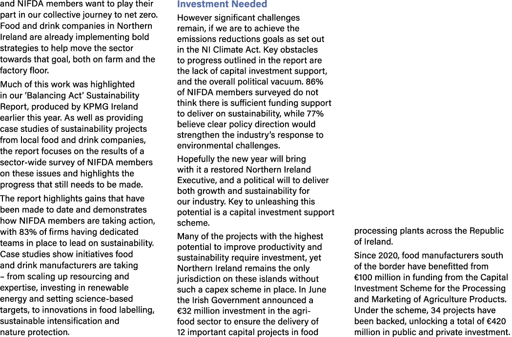 and NIFDA members want to play their part in our collective journey to net zero. Food and drink companies in Northern...