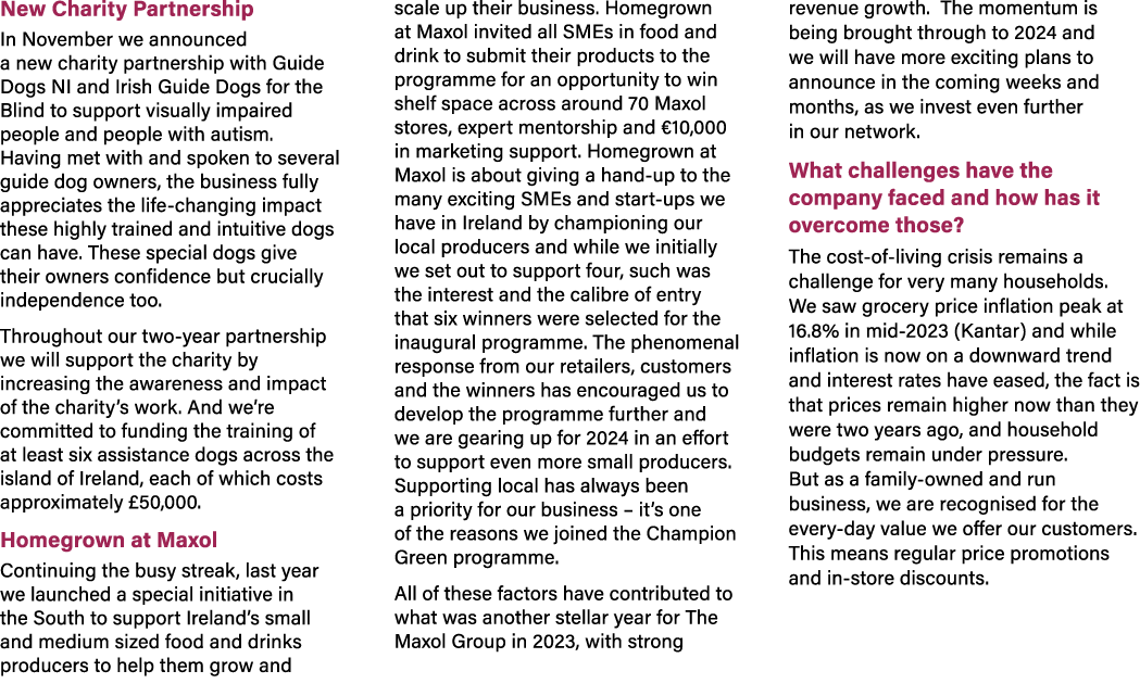 New Charity Partnership In November we announced a new charity partnership with Guide Dogs NI and Irish Guide Dogs fo...