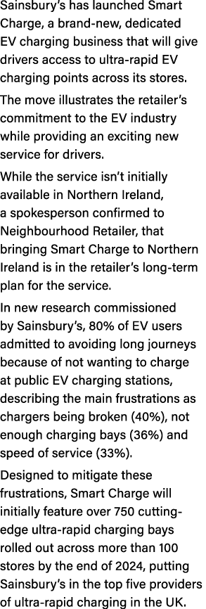 Sainsbury’s has launched Smart Charge, a brand new, dedicated EV charging business that will give drivers access to u...