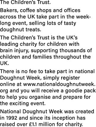 The Children’s Trust. Bakers, coffee shops and offices across the UK take part in the week long event, selling lots o...