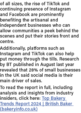 of all sizes, the rise of TikTok and continuing presence of Instagram and Facebook are prominently benefiting the art...