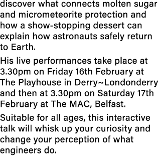 discover what connects molten sugar and micrometeorite protection and how a show stopping dessert can explain how ast...