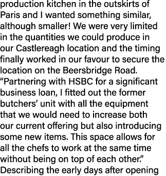 production kitchen in the outskirts of Paris and I wanted something similar, although smaller! We were very limited i...